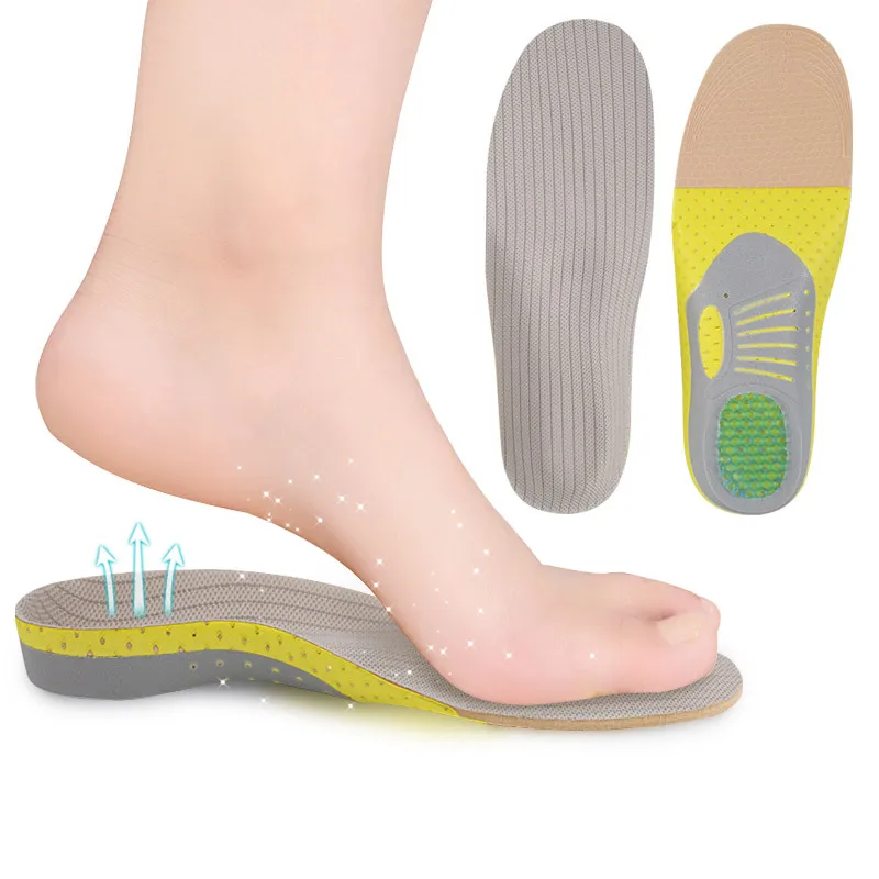 

EVA Sports Shoe Pad Orthopedic Insoles For Feet Shock Absorption Arch Support Pad Running Man Women's Shoe Insole For Feet Care