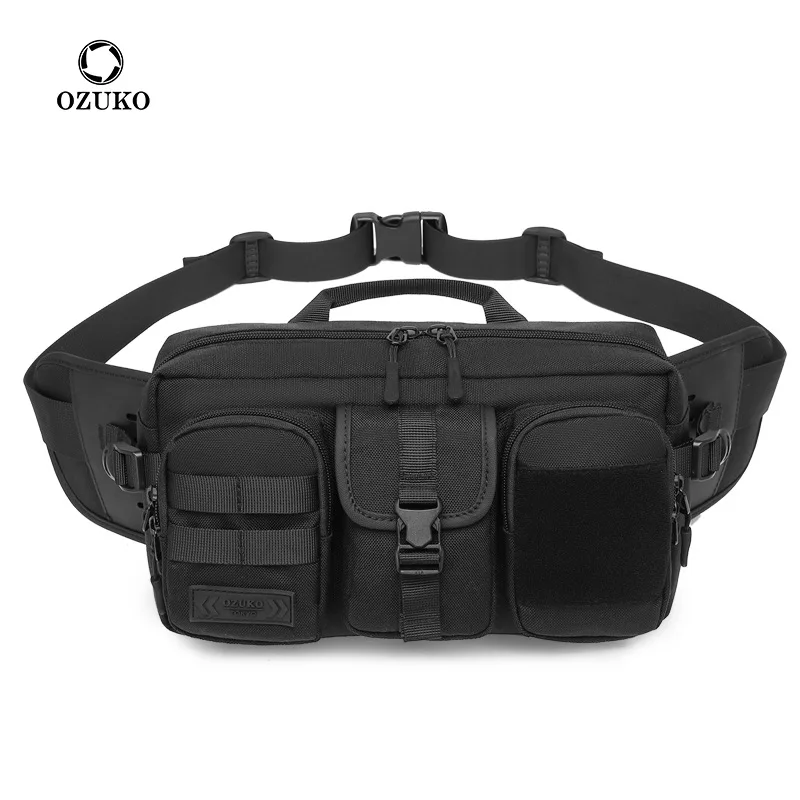 

Ozuko Men's Bag Messenger Bag Outdoor Tactical Men's Waist Bag Wholesale Multi-functional Sports Men's Chest Bag Waist Bag