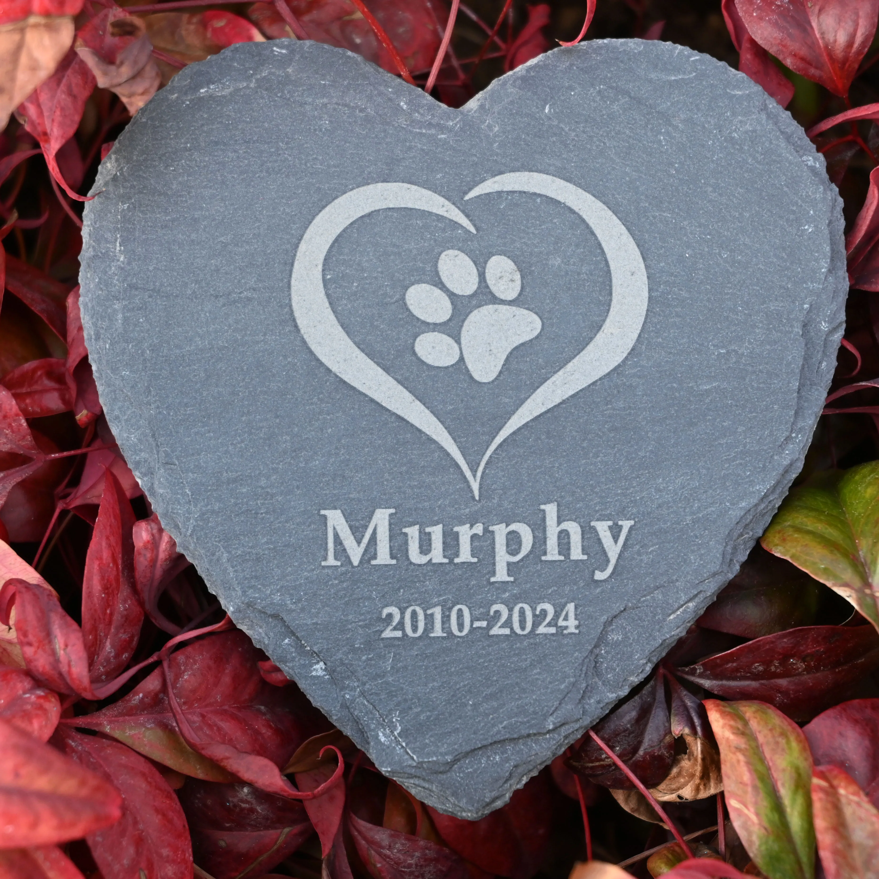 Personalized Pet Memorial Stone Pet Loss Gift Heart Shape Dog Cat Memorial Garden Stone Grave Marker Plaque Tombstone dog memorial statue