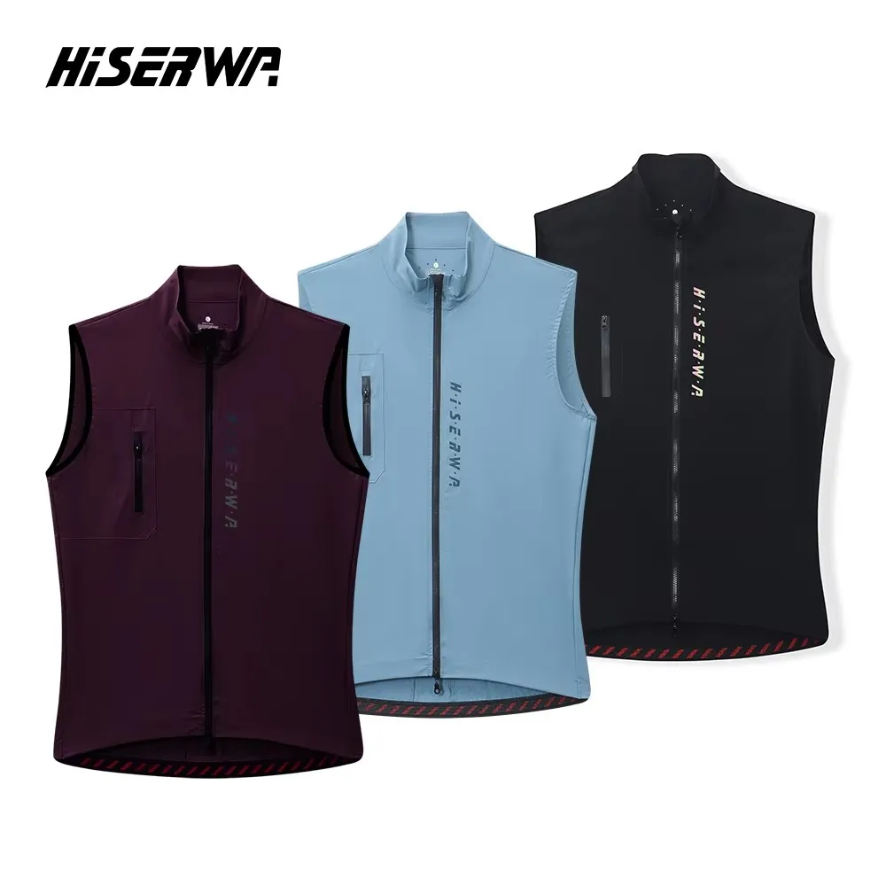 HISERWA hommes cyclisme gilet sans manches Pro vtt vélo de route maillot léger coupe-vent imperméable vélo gilet Chaleco Ciclismo - AliExpress 18