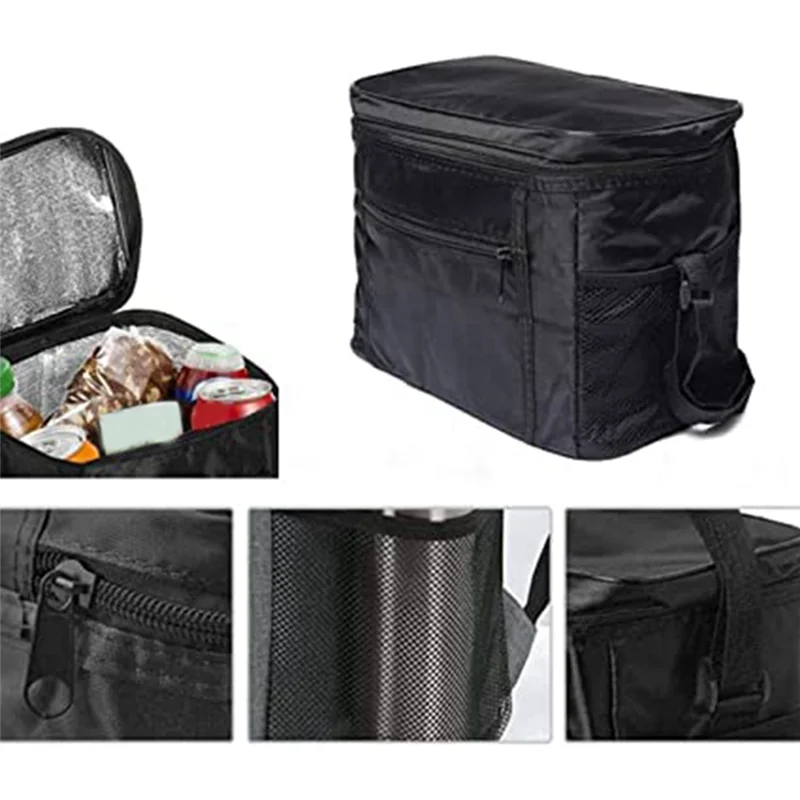 Aluminum Foil Oxford Cloth Ice Bag Cold Insulation Bag Picnic Insulation Takeaway Delivery 10L