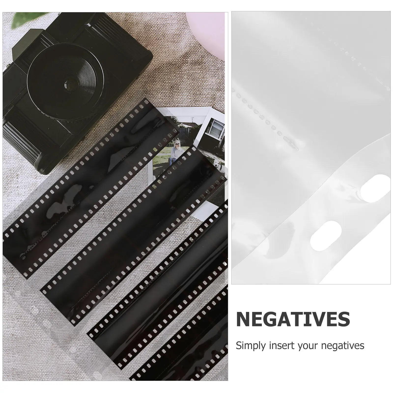 10Pcs 필름 네거티브 슬리브 아카이브 사진 슬리브 방수 방진 주최자 네거티브 슬라이드 바인더 용 보호 필름