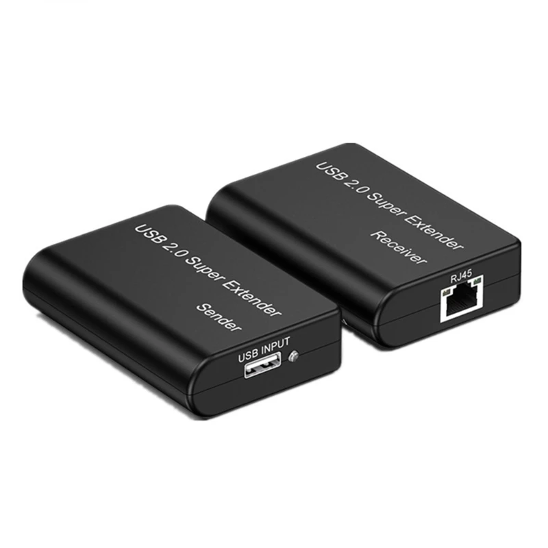 

100m new USB to RG45 transmitter USB splitter 1 in 4 out USB2.0 extender