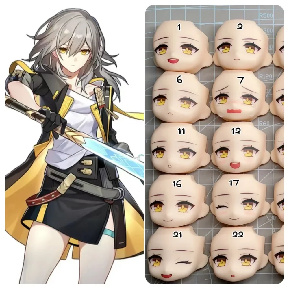 

Anime Honkai Star Rail Stelle Ob11 Face GSC YMY 1/12 Doll Handmade Water Sticker Faceplate Game Cosplay Toy Accessories