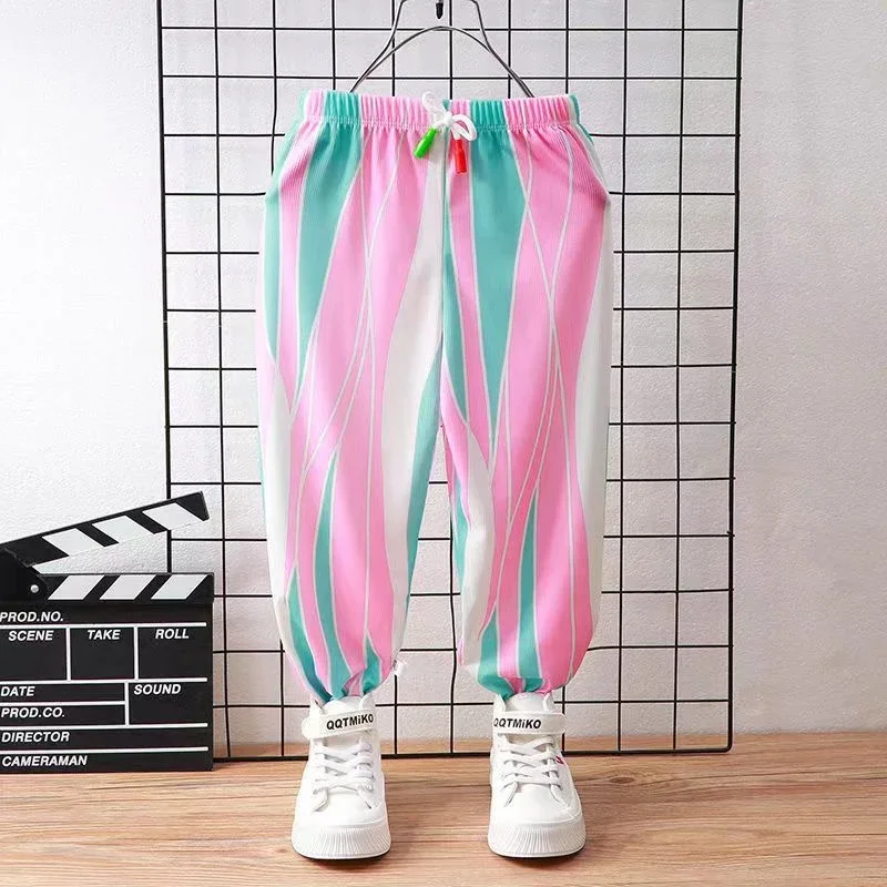 

Summer New Leisure Sports Children Anti Mosquito Pants Boys & Girls Sweatpants Oddler Sport Trousers Infant Girls Leggings