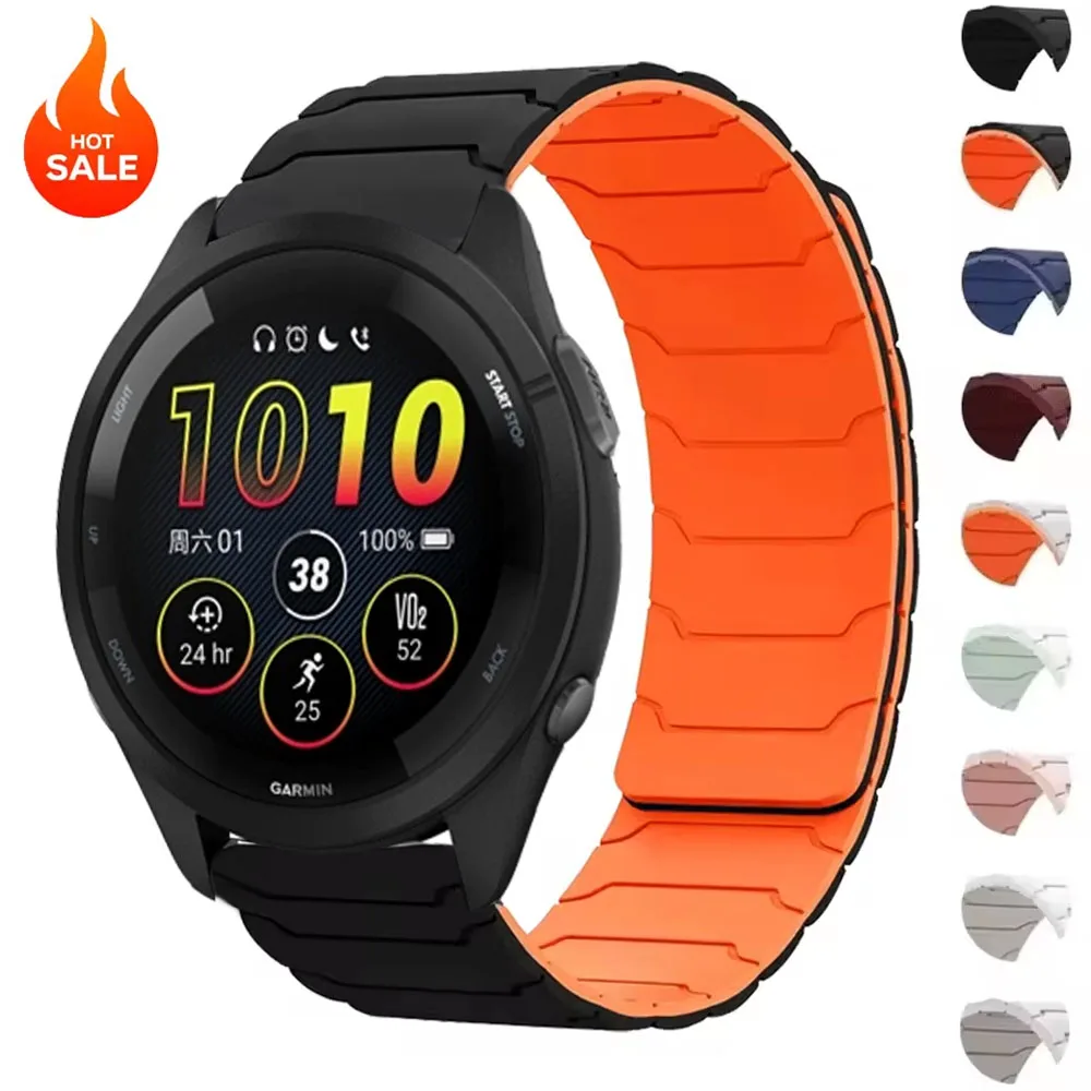 Magnetic Silicone Sport Band – 20mm & 22mm Adjustable Strap