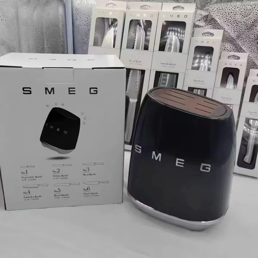Smeg Luxury Retro Design Knife Holder Not Include Knives Kitchen Tool Kitchenware Carrier Home Water cup Knife Holder