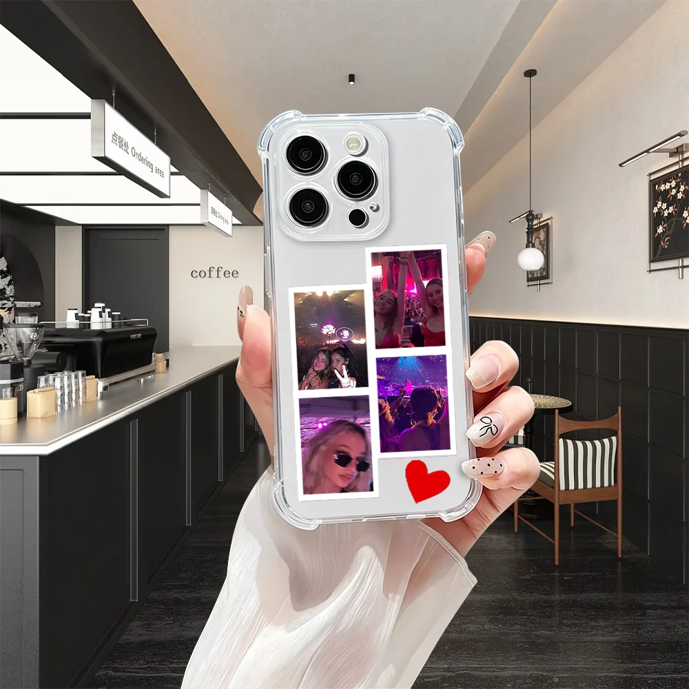 Custom Photo Transparent Shockproof Phone Case - DIY Protective Cover
