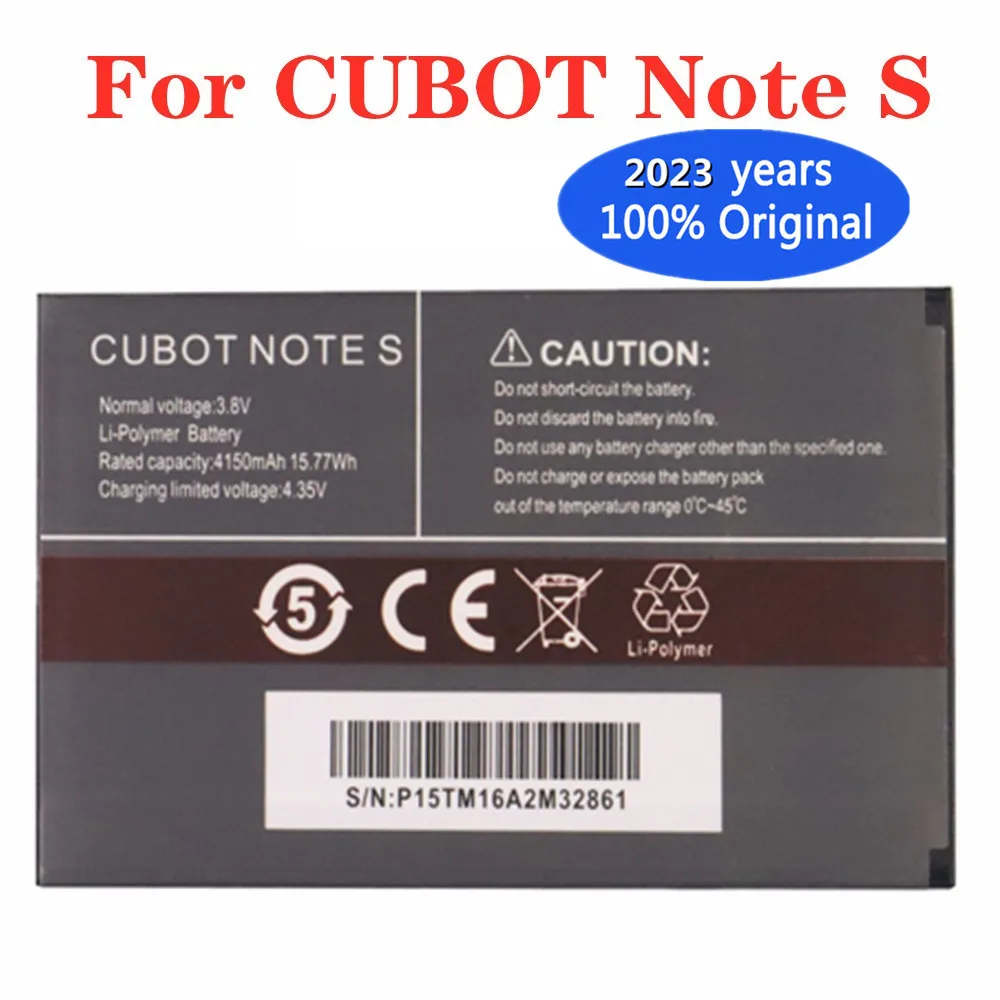 

2023 год Новинка 100% Оригинальный аккумулятор для CUBOT Note S батарея 4150 мАч запасная резервная батарея + номер отслеживания