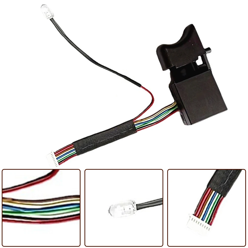 

1 шт. переключатель 9-проводной 6802 бесщеточный ключ регулировка скорости зарядки установочный переключатель черный Ower инструменты аксессуары