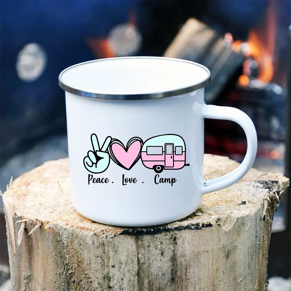 Personalized Wedding Enamel Camping Enamel Mug Set – With Love Louise