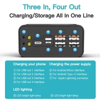 Nouvelle batterie externe 30000 mAh/40000 mAh batterie externe USB QC charge rapide Powerbanks LED affichage chargeur de téléphone Portable pour Xiaomi 2