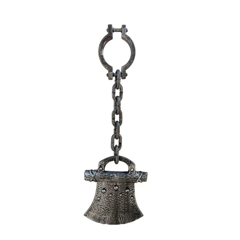 funny Prisoner uniform chain plastichandcuff chain props Cosplay axe pirate hook decorative pendant party props