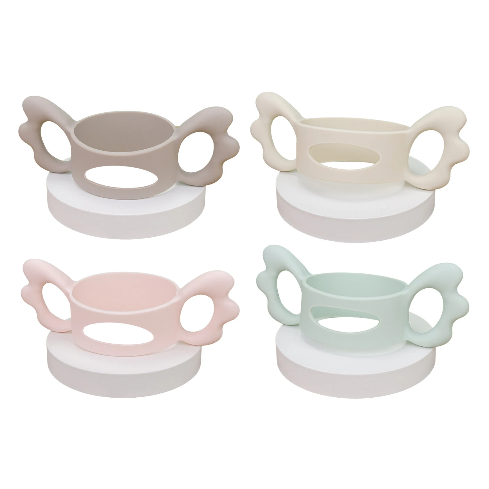 Baby Bottle Handles Safety Grip Silicone Bottle Handles for Hegen and Other Dia 6-7cm Wide-Neck Holder