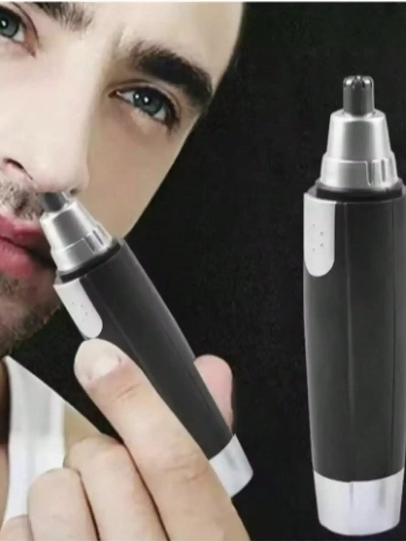Waterproof Stainless Steel Electric Nose Hair Trimmer
