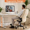 Computer Gaming Chair, Ergonomic Office Chair High Back Heavy Duty Task Desk Chair with Flip-up Arms, PU Leather 6