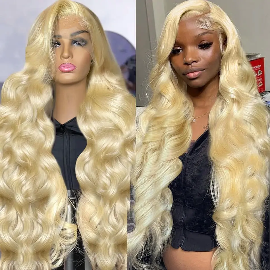 

HD Transparent 613 Blonde body wave 13x6 Lace Frontal Wig Brazilian 13x4 Lace Front glueless wigs Human Hair For Women