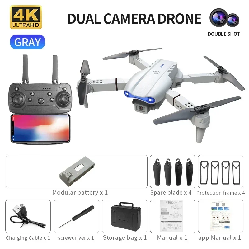 E99 K3 Pro HD 4k Drone Camera High Hold Mode Foldable Mini RC WIFI
