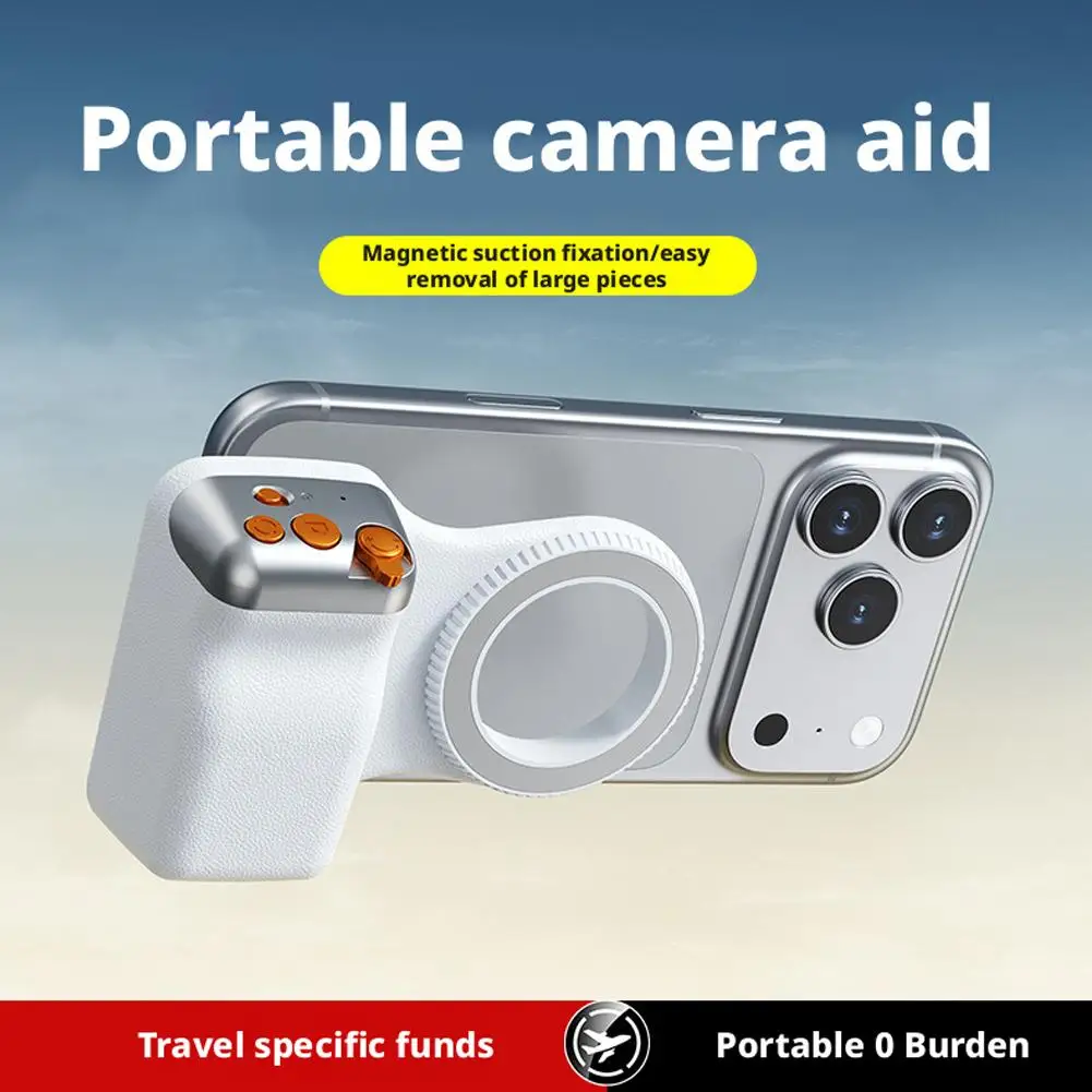 Ergonomic Magnetic Phone Grip with Remote Shutter
