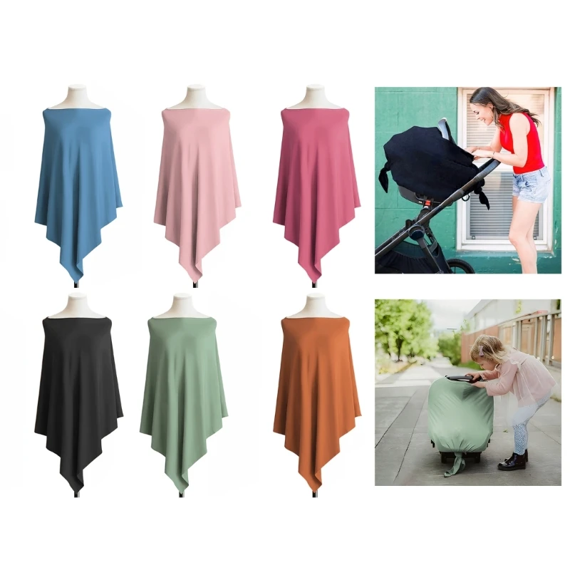 Mother Outing Breastfeeding Cover Cotton Baby Feeding Nursing Shawl Adjustable Privacy Apron Stroller Blanket
