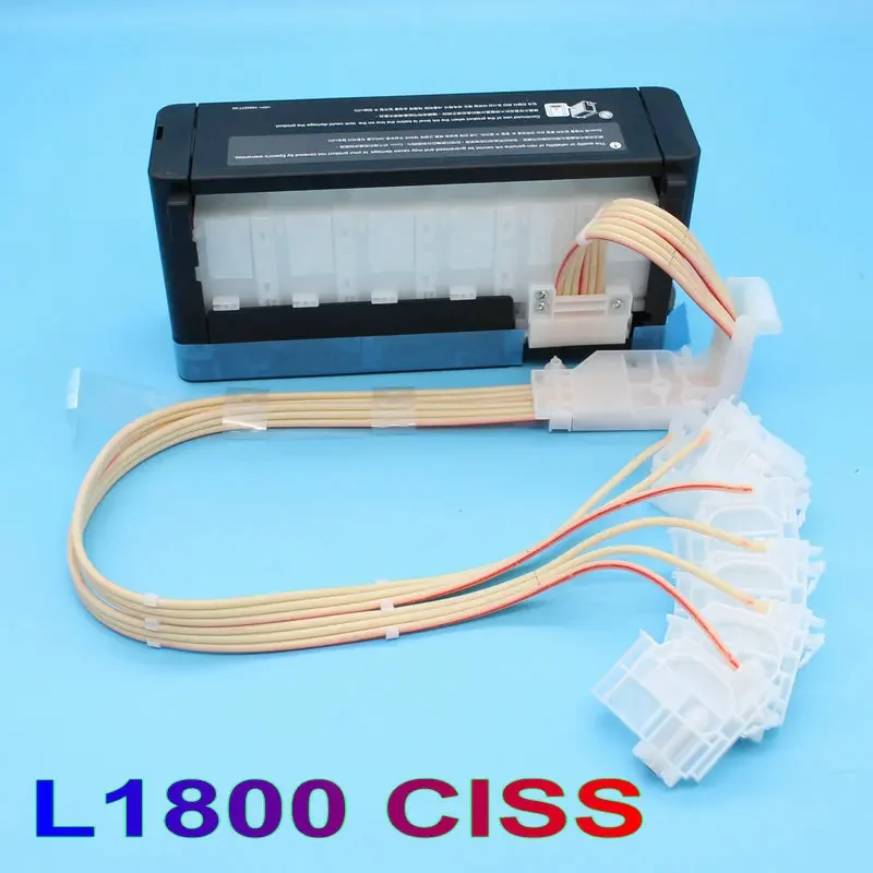Original L1800 Dtf Ciss Ink Tank System For Epson L805 L800 Printer Ciss Bulk Ink Tank Supply System with 6 Pcs Damper