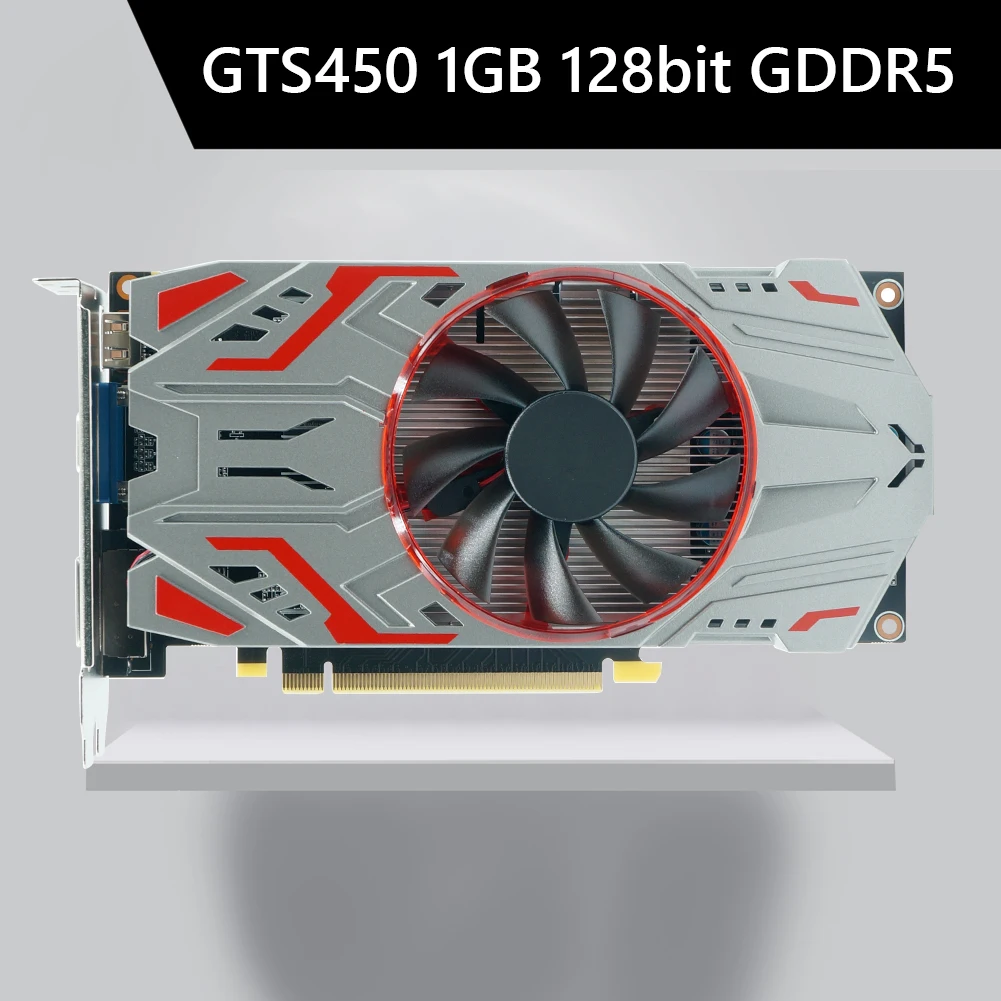 Graphic Card GTS450 1GB 2GB GDDR5 128bit Desktop Gaming Video Cards PCI-express2.0 VGA DVI HDMI-compatible With Cooling Fans