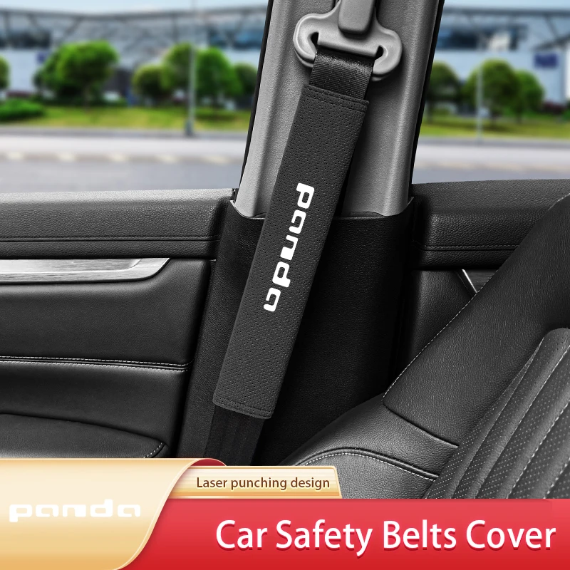

2PCS Suede Car Seat Belt Cover Seatbelt Shoulder Protection For Fiat Panda Car