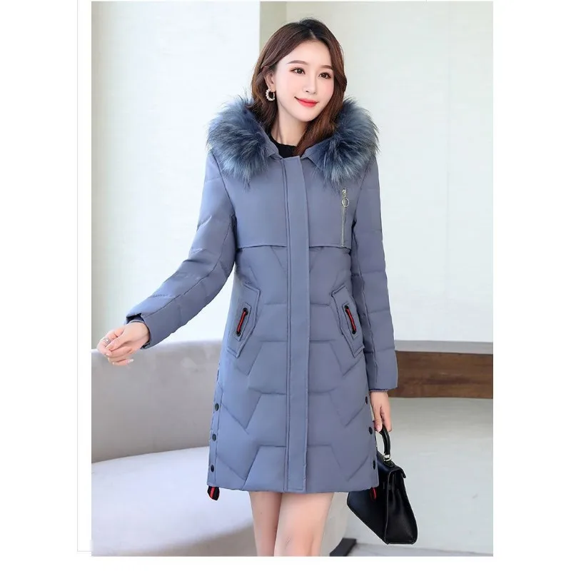 2023 New Women Down Jacket Winter Coat Female Loose Large Size Parkas Keep Warm Thick Outwear Fashion Hooded Overcoat M-4XL