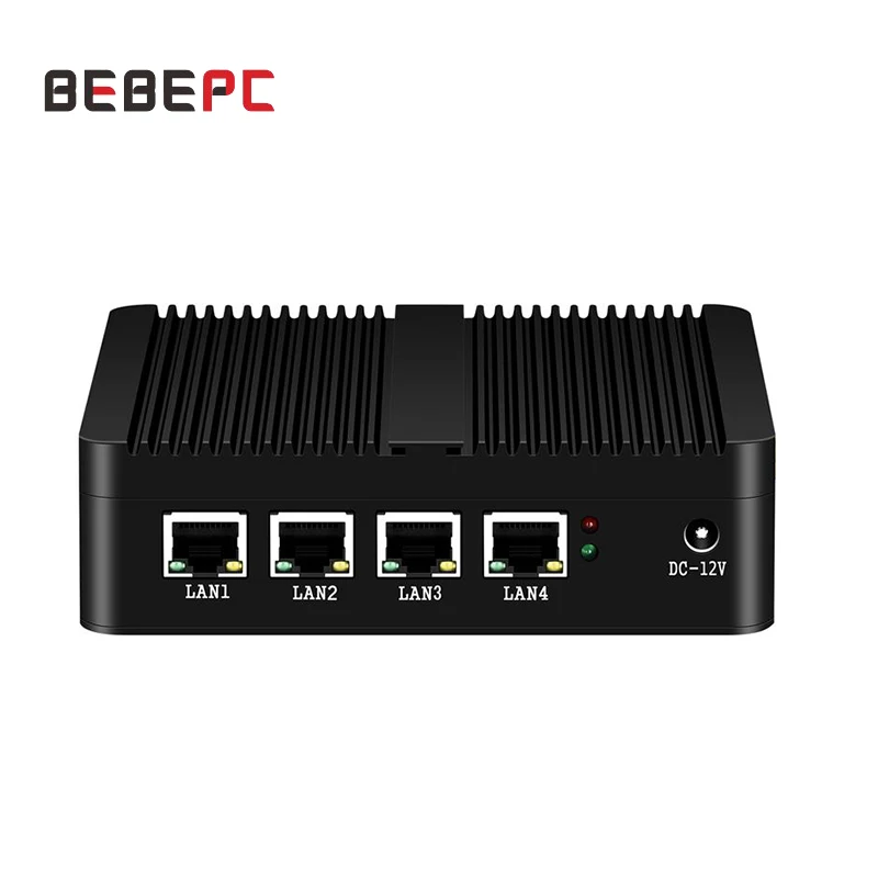 Bebepc Mini Pc Senza Ventola Firewall Router Intel Celeron J1900 N2830 4 Lan Pfsense Ubuntu Windows 10 Computer Industriale Pc