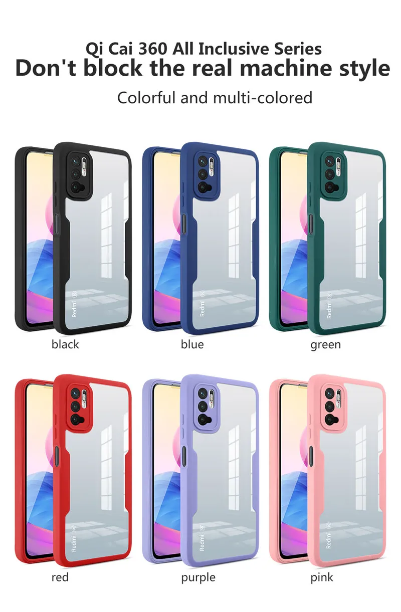 360 Full Body Cover For Xiaomi 11 Lite 5G NE 12 11T Poco X3 X4 Pro Double Clear Case Redmi Note 11S 10 11 Pro 9T 9AT 9C _voghion.com