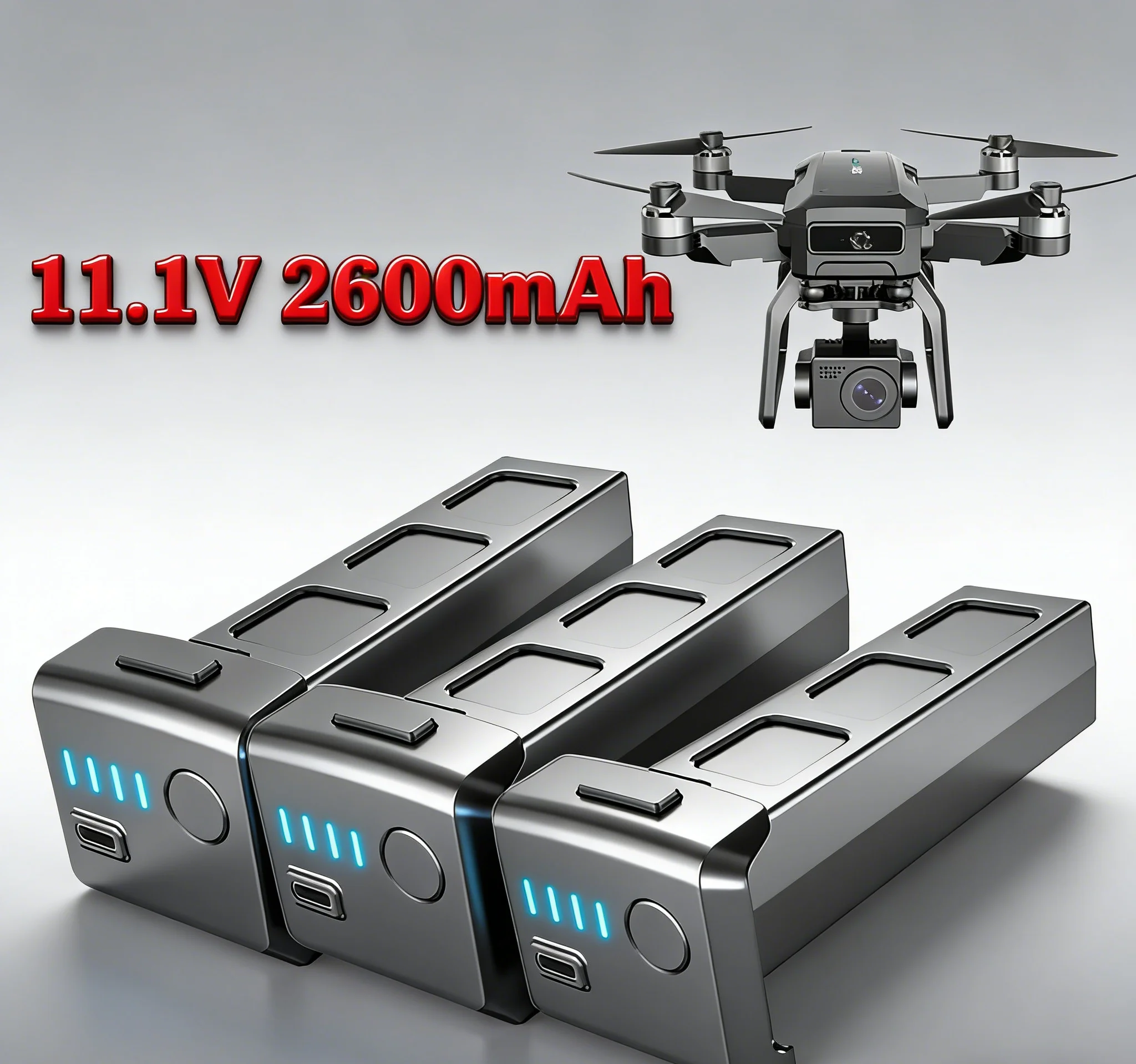 Batterie LiPo SJRC posée à côté du drone F7 4K Pro, compatible pièces RC