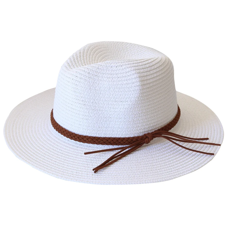 Wide brim Panama straw hat for UV sun protection – ideal for beach, summer, and outdoor use for men and women