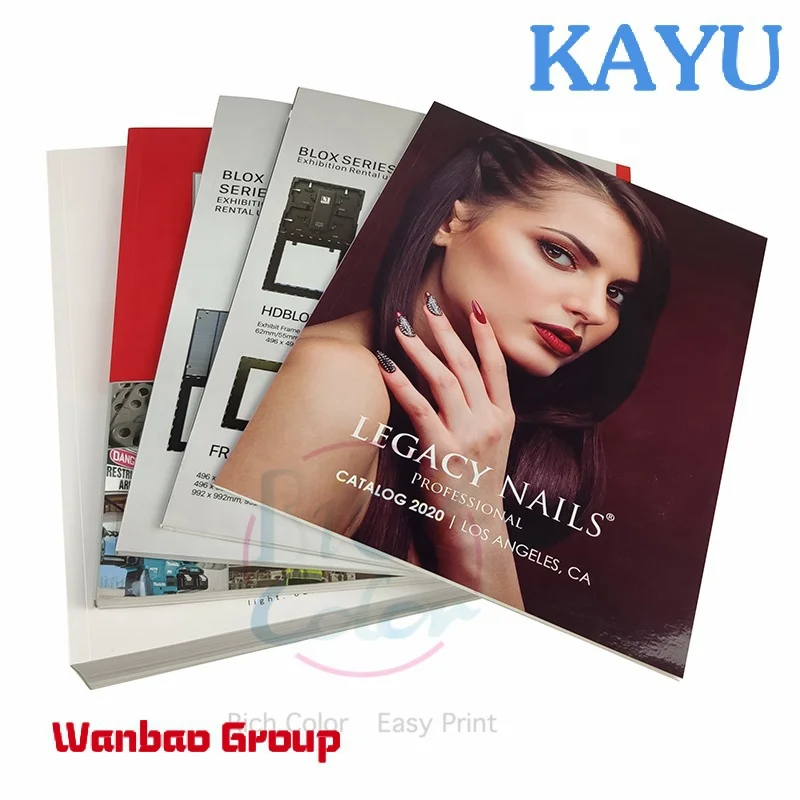 Custom  advertising quarterly Fashion make up magazine printing