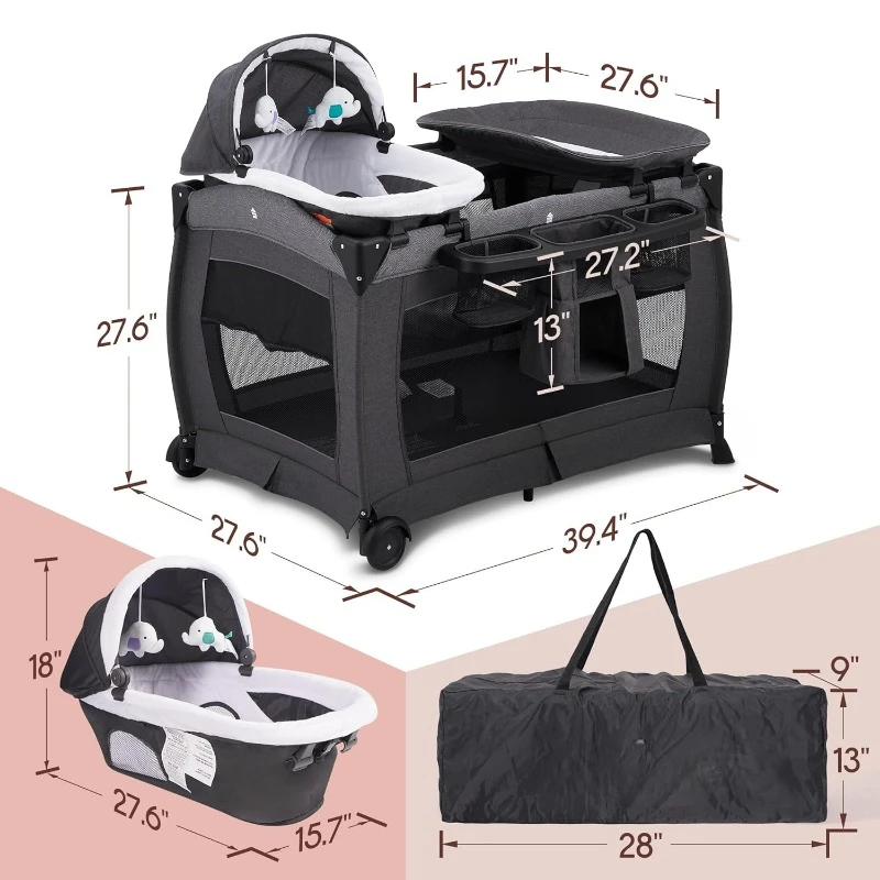 Black Deluxe Nursery Center 4