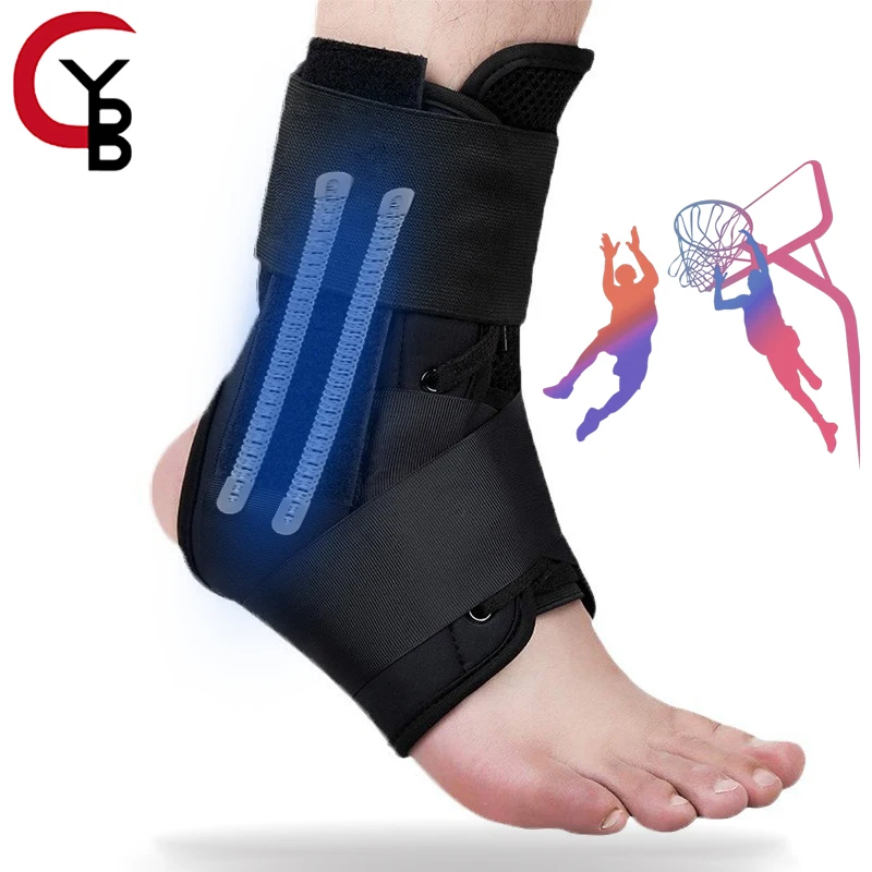 1 Pc Ankle Brace Lace Up Adjustable Support for Running Basketball Sprain Ankle Wrap for Men Women