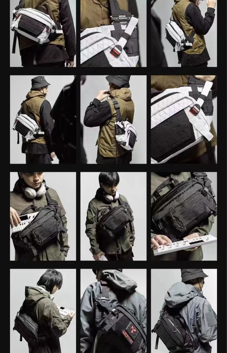 Foxbat 23ss Raphael 2.0 Multi functional Commuting Crossbody Bag hms strap molle and patch pads techwear accessories edc carrier