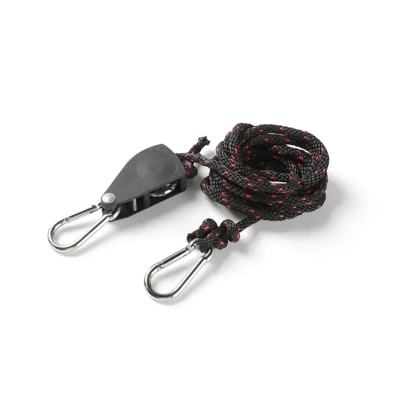 1/2/4 PCS Tent Adjustable Rope Fastener Fixed Buckle Pulley Tensioner Ratchet Hangers Lights Lifting Camping Awning Wind Rope