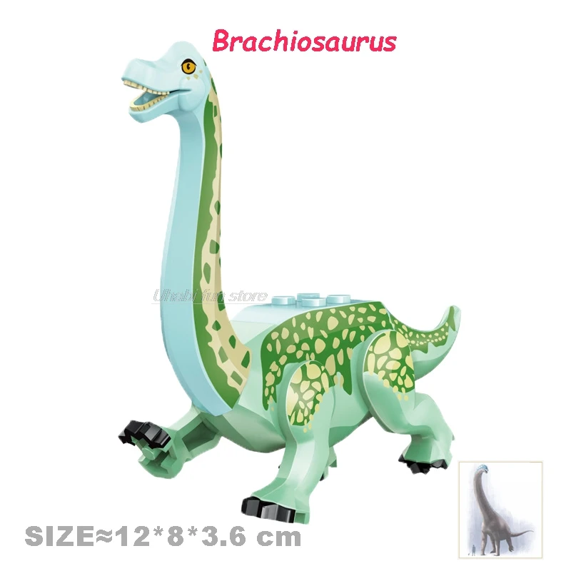Helle Jurassic Dinosaurier Welt Velociraptor Triceratops Rex Pterosaur Modell Montieren Bausteine Spielzeug Für Kinder Jungen Geschenk – Detail 11
