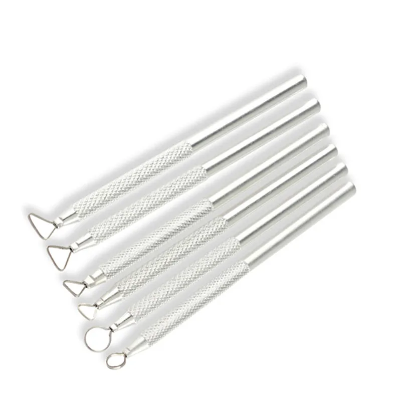 Pack of 6 Aluminum Pottery Clay Sculpture Ceramic Handled Hand Crafts Tools Clay Knife
