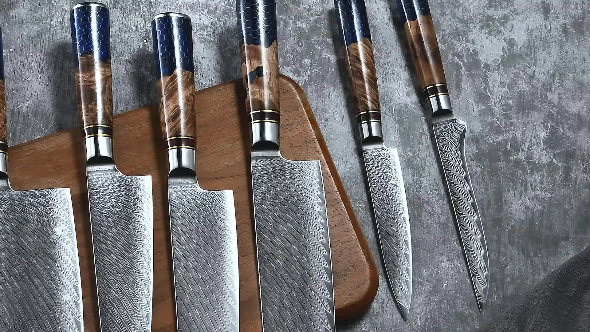 Дамасский шеф-нож Grandsharp 7 5 дюймов