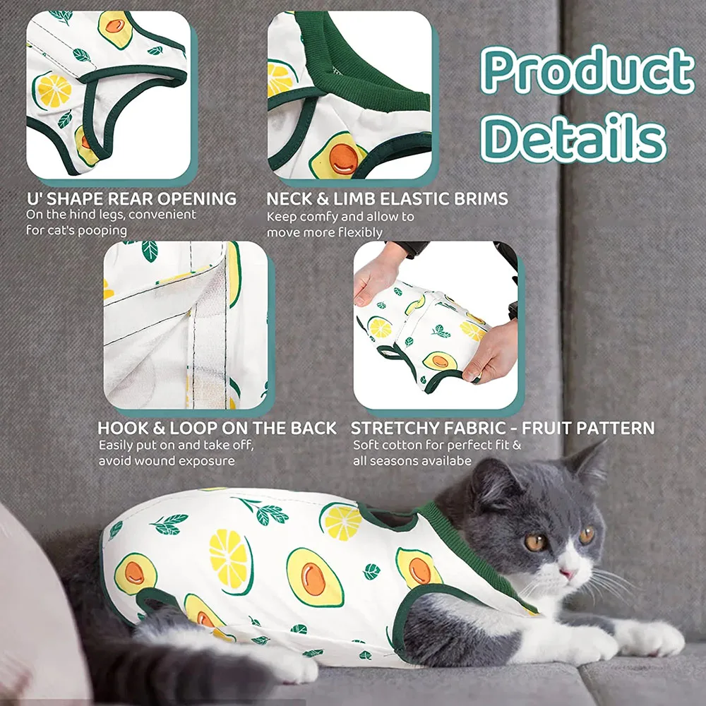 Abdominal Skin Anti-Licking Pajamas Pet Clothing - PeticaDeals