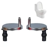 2 Pcs Universal Toilet Lid Screw Toilet Seat Fixing Screwbolts Expansion Screw Kit Toilet Connector Nuts Accessories 3