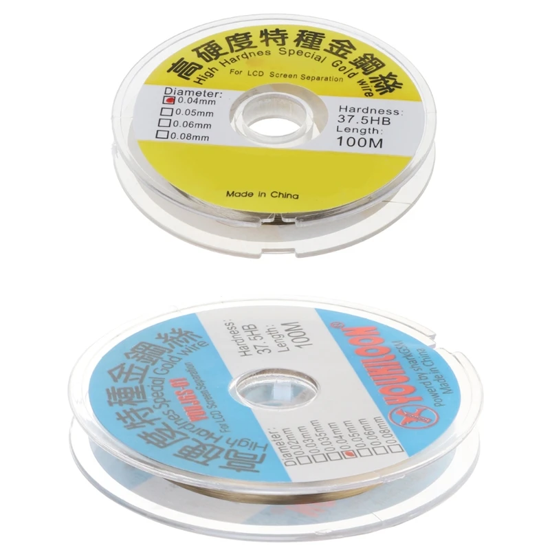 

Molybdenum Cutting Wire Gold 0.03mm/0.04mm for Industrial/Household/Outdoor Use Separating LCD &Digitizer High DropShipping