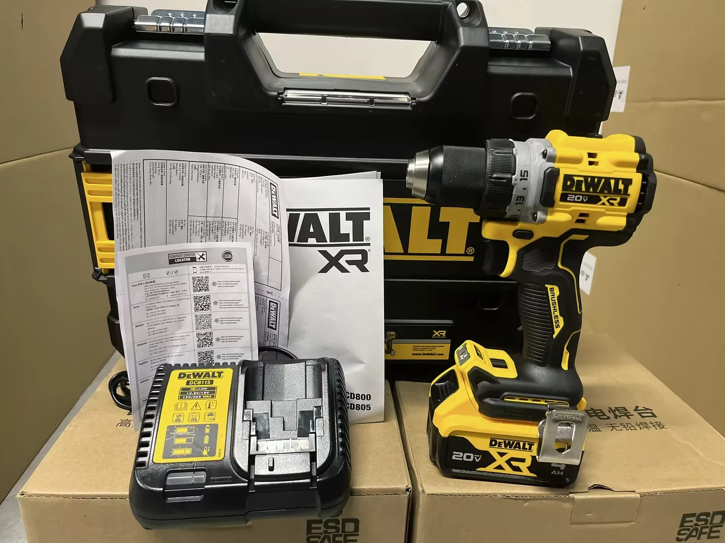 DEWALT DCD800 Cordless Electric Drill 20V Brushless Motor Tool 1/2in