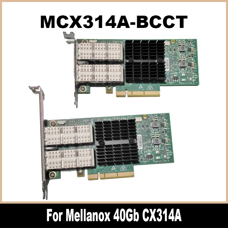 

MCX314A-BCCT CX314A для Mellanox ConnectX-3 Pro 40Gb Ethernet PCIe 40Gb Ethernet 40GbE сетевая карта QSFP + 100% протестирована
