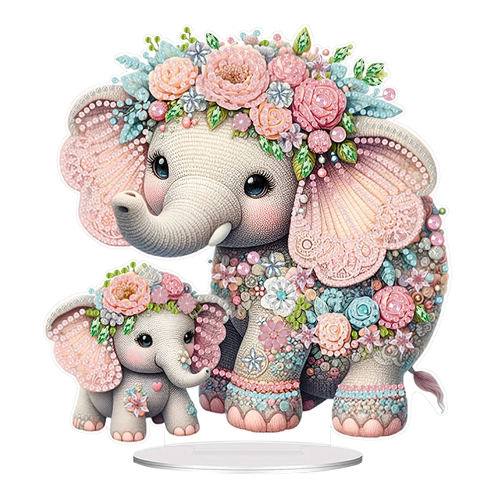 Kits D'art Diamant Pour Adultes, Peinture Diamant éléphant, 5D