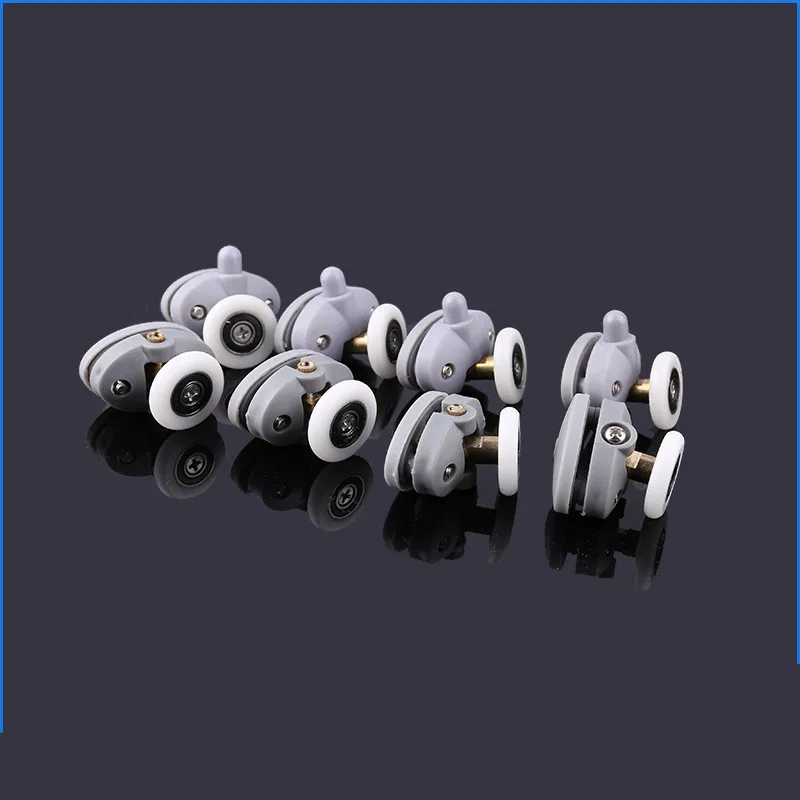 Shower Door Rollers 4pcs-8pcs/set New Oval 23mm 25mm ABS Nylon Single Pop Up Pulley Runner Wheel Shower Cabin Sliding Glass Door Rollers Hardware shower door rollers,sliding door roller,shower room pulley,shower room rollers,sliding door pulley,nylon bearing pulley,shower room accessories