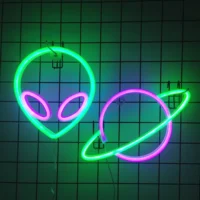 Halloween neon lights, USB/battery powered, Halloween room party game room, bedroom, party LED indoor night lights 2