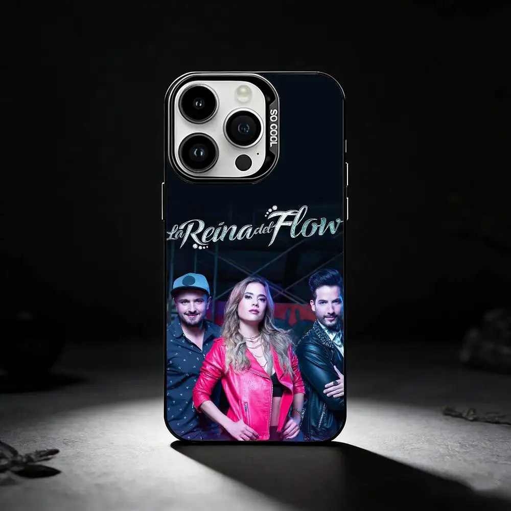 Queen of Flow La Reina Del Flow Colored Silver Phone Case