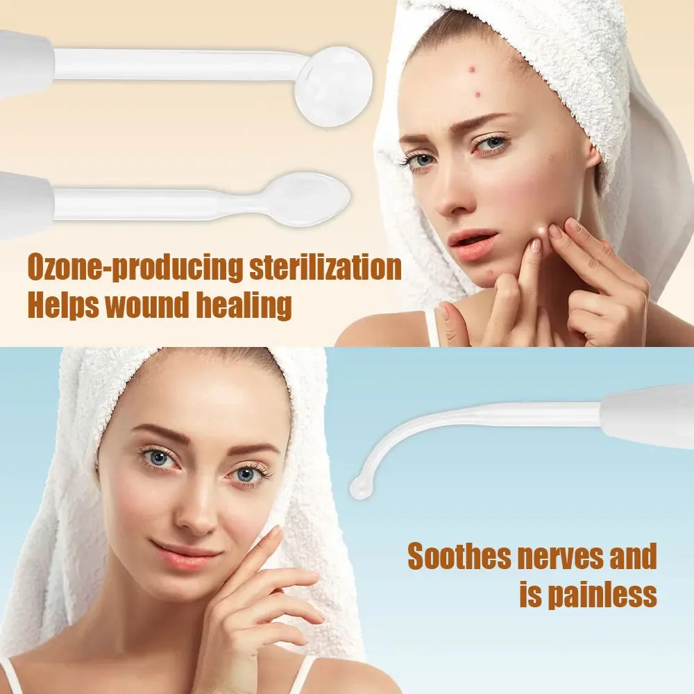 High Frequency Beauty Skin Care Facial Spa Salon acne Cosmetic instrument Massage Relaxation ozone electrotherapy comb face care